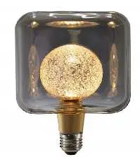 [BUL-DEC-90130GR-3W/3K] BULBO DECORATIVO GRIS 3W