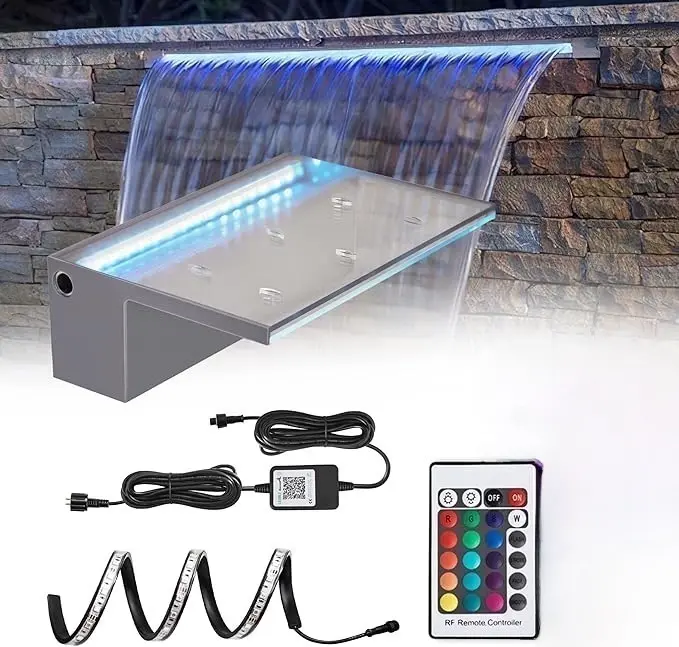 [CASCA5010-300MM-RGB] LAMPARA ACRILICA  DE CASCADA RGB 300MM
