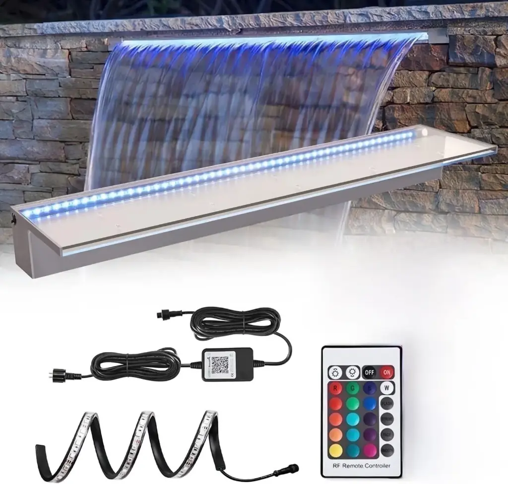 [CASCA5030-900MM-RGB] LAMPARA ACRILICA  DE CASCADA RGB 900MM