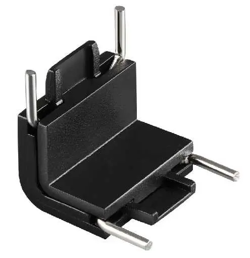 [CON-LV-RIEL-DEL/NG] CONECTOR L VERTICAL DE RIEL ULTRA DELGADO 24V