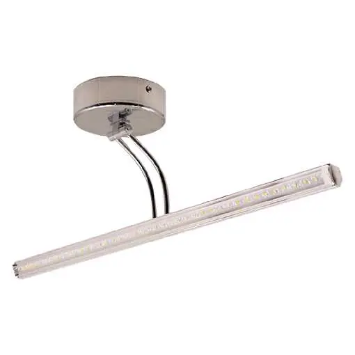 [D8010-L-7W] LAMPARA PARA CUADROS 7W CHROMADO