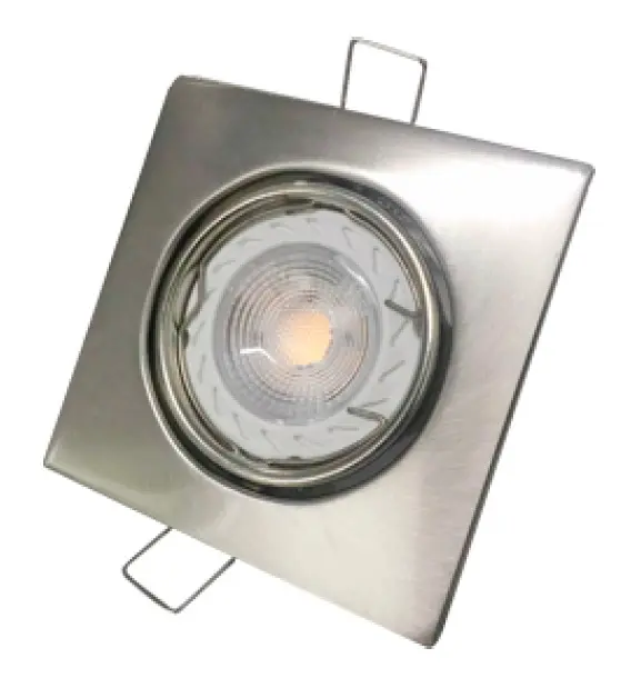 [EL-LAMP-SP/CD-SL] LAMPARA CUADARADA OJO DE BUEY PLATEADA