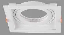 [EMB-134-WH-E27] EMBUTIDA CUADRADA BLANCA  PARA PAR30