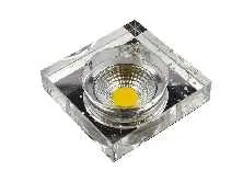 [EMB-CD-6W-WW-VID] EMBUTIDA CUADRADO 6W DECORATIVO VIDRIO 3K/4K