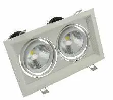 [EMB-GLC2002-B] EMBUTIDAS COB 2 FOCO 20W BLANCO