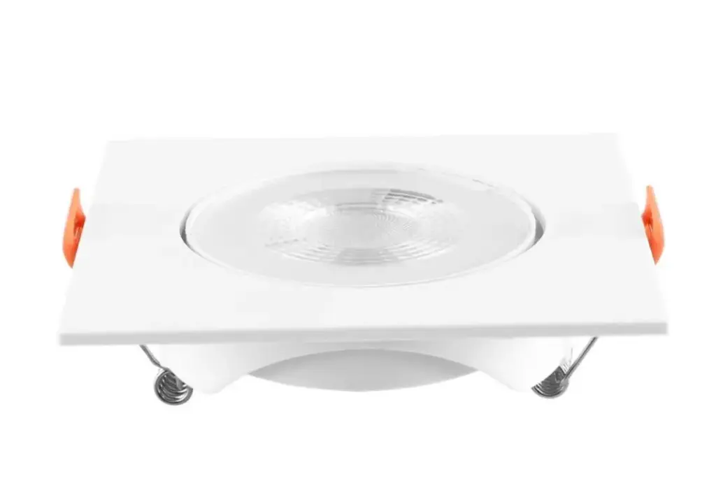 [EMB-PL-CD-8W-3K] EMBUTIDA PLASTICA CUADRADO 8W 3000K DIRIGIBLE
