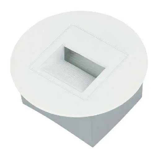 [ESC-R5055-3W-WW] LAMPARA REDONDA EXT PARED/ESCALERA 3W WW