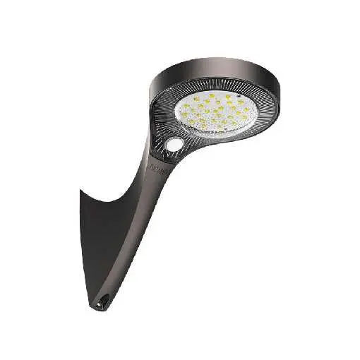 [FOR-SWL-05S] LAMPARA SOLAR  DE PARED10W CON SENSOR PIR 3000K