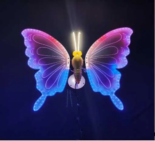[JAR-MARIPOSA/23W-RGB] FIGURA MARIPOSA RGB  PARA JARDIN