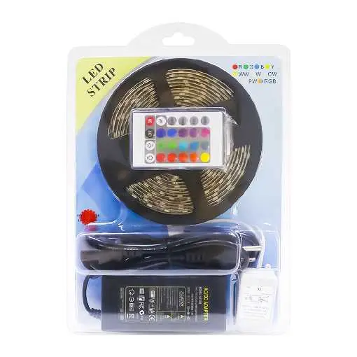 [KIT-CINT-ADES-IP65/RGB] KIT DE CINTAS ADES SMD 5050 60 LED IP65 RGB CON TRANSFORMADOR/CONTROLADOR