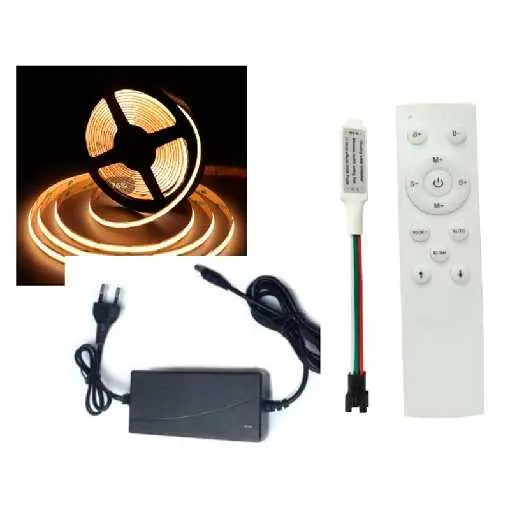 [KIT-CINT-COB/RUN-3K-24V] KIT DE CINTAS ADES COB 378 LED/M WW (3000K) CON TRANSFORMADOR 24V