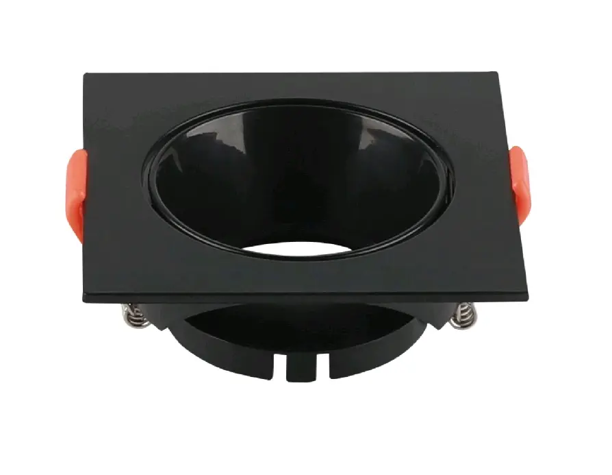 [LAMP-1102-CD-NG] OJO DE BUEY CUADRADA NEGRO