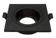 [LAMP-1103-CD-NGGM] OJO DE BUEY CUADRADA NEGRA ARO GUN METAL