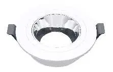 [LAMP-1103-RD-BLPL] OJO DE BUEY REDONDO BLANCO ARO  PLATIADO