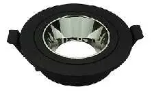 [LAMP-1103-RD-NGPL] OJO DE BUEY REDONDO NEGRA ARO PLATIADO