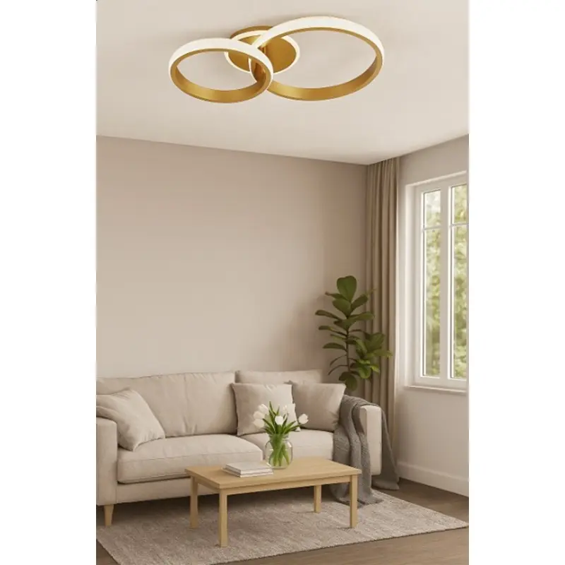 [LAMP-191GD-4K-93W] LAMPARA TECHO DECORATIVO 93W