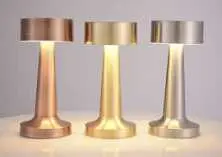 [LAMP-23022-MESA/ROS] LAMPARA MESA RECARGABLE 3CCT ORO ROSA