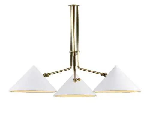 [LAMP-3103-E27X3-BL] LAMP TECHO COLGANTE  E27 X 3