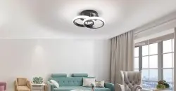 [LAMP-34BK-3K-18W] LAMPARA TECHO  DECORATIVO NEGRO 18W 3000K