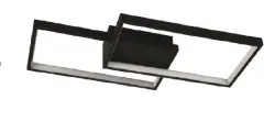 [LAMP-45BK-42W-3K] LAMPARA TECHO  DECORATIVO NEGRO 42W 3000K
