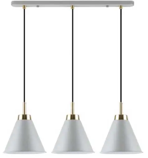 [LAMP-7115-E27X3-GR] LAMP TECHO COLGANTE  E27 X 3