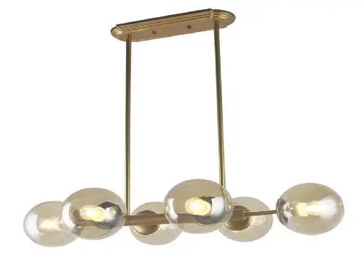 [LAMP-9429-E27X6] LAMP TECHO COLGANTE  E27 X 6