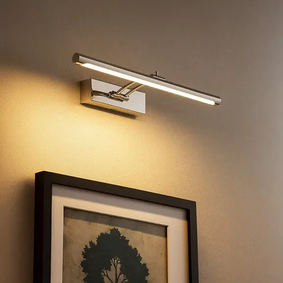 [LAMP-DI24CH-CCT] LAMPARA DE PARED CHROMADA PARA CUADROS CCT