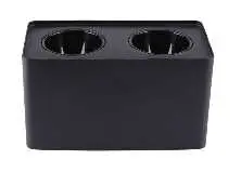 [LAMP-TS201B-GU10X2/NG] LAMPARA TECHO NEGRO  PARA 2X GU-10