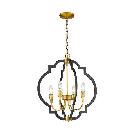 [LAMP-U054P4-E14X4] LAMPARA TECHO DECORATIVO