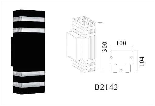 [LEX-2142] LAMPARA PARED PARA EXTERIOR