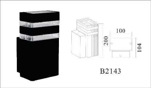 [LEX-2143] LAMPARA PARED PARA EXTERIOR