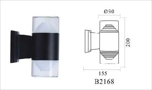 [LEX-2168-5WX2] LAMPARA PARED LED WW PARA EXTERIOR