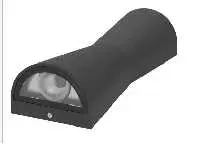 [LEX-2233NG-5WX2] LAMPARA PARED LED 10W WW PARA EXTERIOR IP65