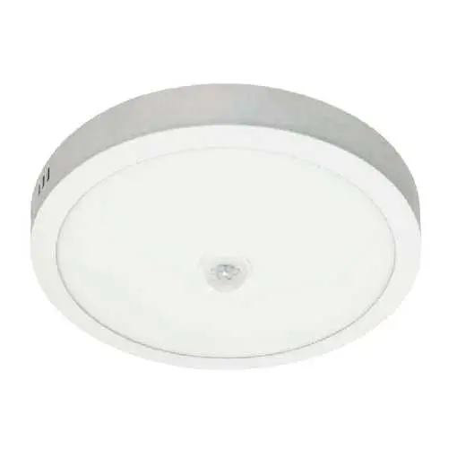 [PBF-225-RD-45K/SEN] LAMPARA DE TECHO REDONDA 18W 4500K CON SENSOR PIR