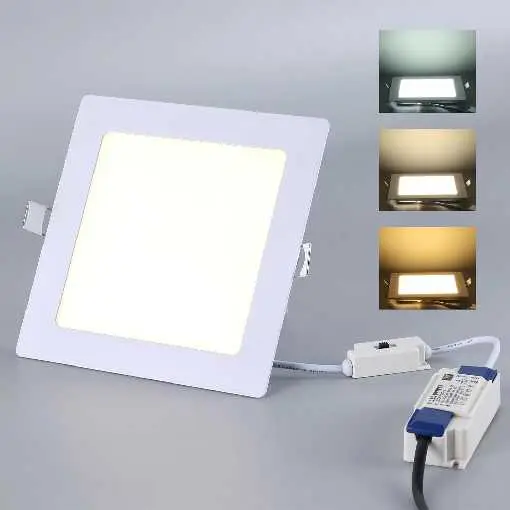 [PCE-CD-18W-3CCT] PANEL LED CUADRADO 18W 3CCT