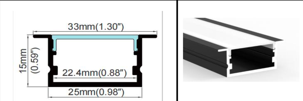 [PERFIL-2MT-ALAS/NG] PERFIL NEGRO 2MT PARA CINTAS CON  ALAS