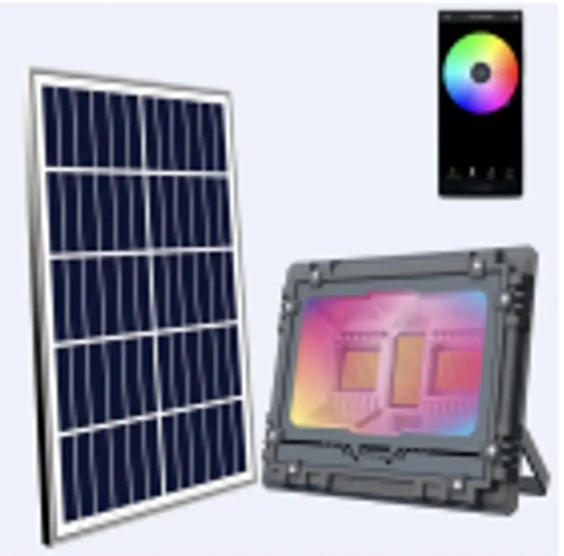 [REF-SOLAR-200W-RGB] REFLECTOR SOLAR DE 200W RGB BLUE TOOTH Y C.REMOTO