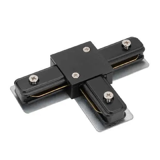 [RIEL-T-NE] CONECTOR PARA RIEL ¨T¨NEGRO