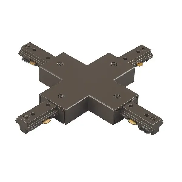 [RIEL-X-NG] CONECTOR X  PARA RIEL  NEGRA