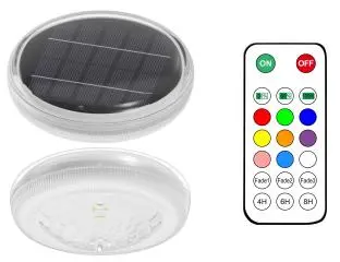 [SOL-1401-PISC-RGB] LAMPARA SOLAR RGB  PARA PISCINA CON CONTROL
