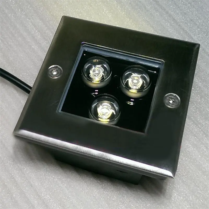 [SP-3W-CUAD-CW] SPOT DE PISO CUADRADO  3W CW