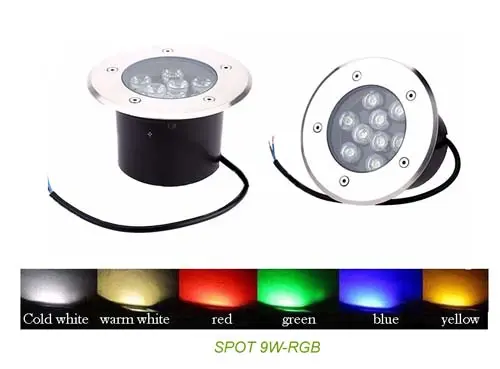 [SP-9W-RGB] SPOT DE PISO 9W RGB CON CONTROL.R