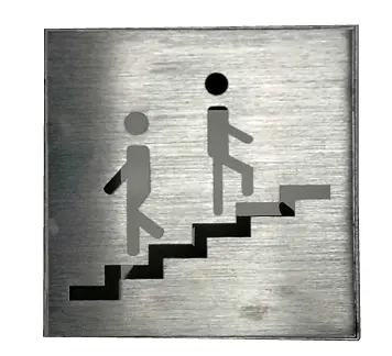 [T08-ESC] LETRERO PARA ESCALERA 8"X8"