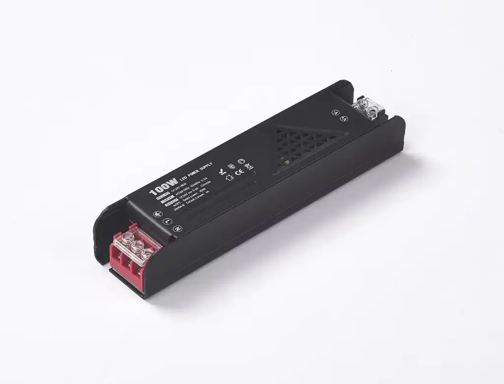 [TRANS/EXT-100W-24V] TRANSFORMADOR EXTERNO PARA CUERDA Y  RIEL ULTRA DELGADO 24V