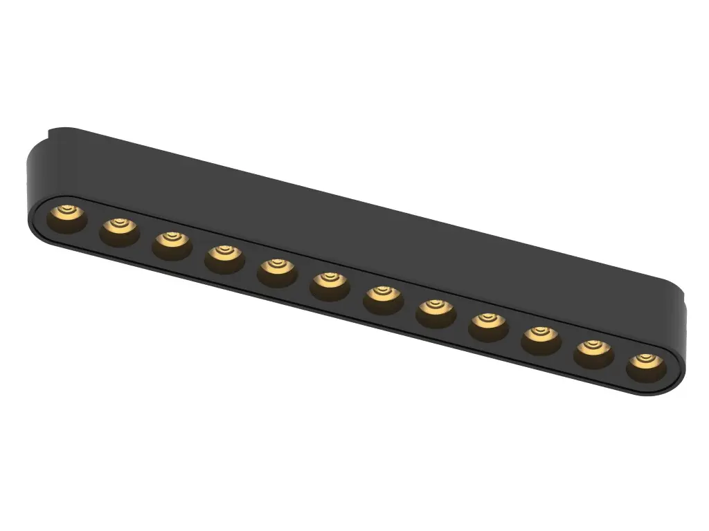 [TRC-700-NG-12W/3CCT] LAMP DE RIEL LNEGRO  ULTRA DELGADA 12W 24V 3CCT