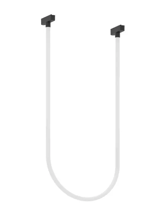 [TRC-711-NG-28W-3CCT] TUBO SILICON 2MTS DE RIEL NEGRO ULTRA DELGADA 28W 24V 3CCT