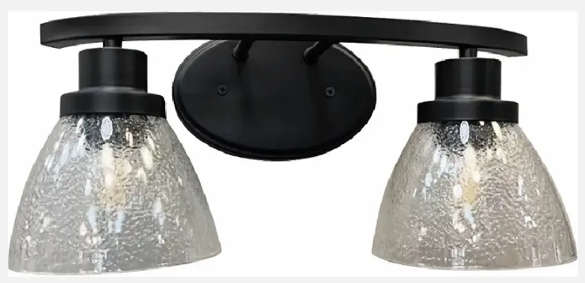 [LAMP-252NG-2XE27] LAMPARA VANIDAD DE PARED 2 X E27