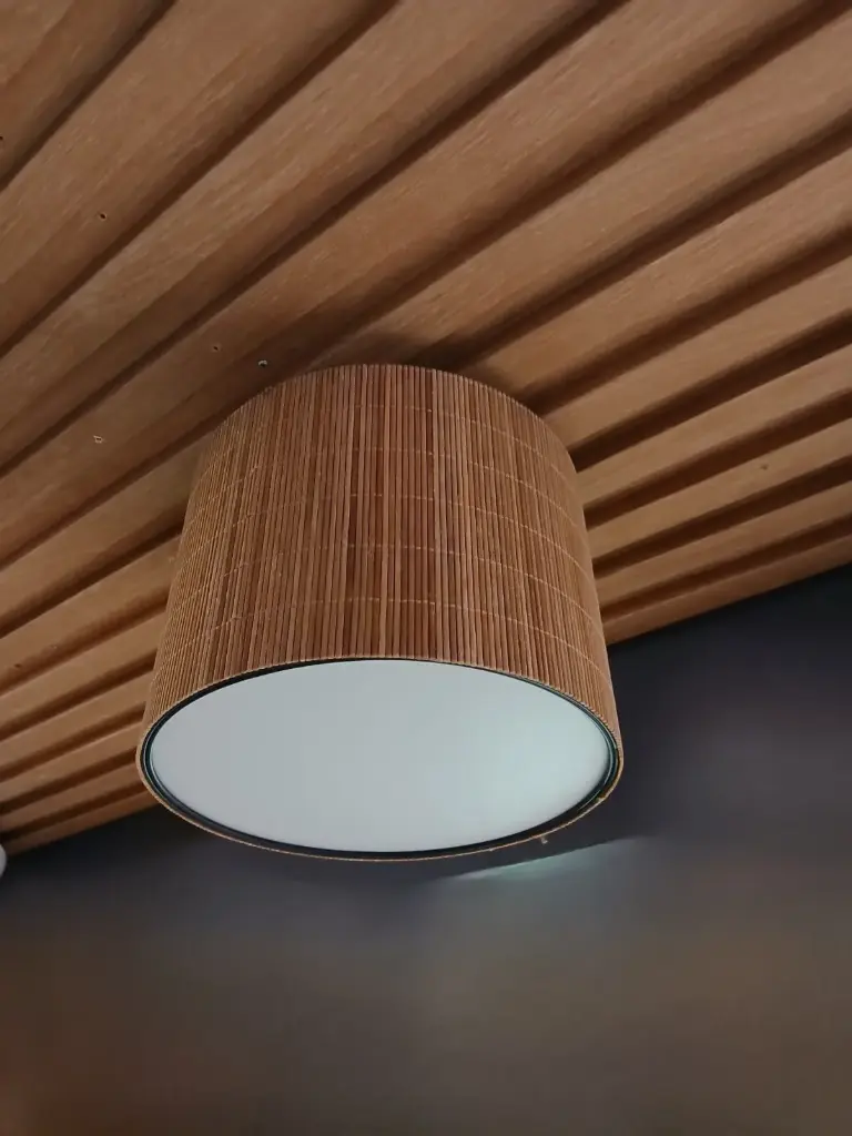 [LAMP-238-E27] LAMPARA DE TECHO DE BAMBOO 1XE27