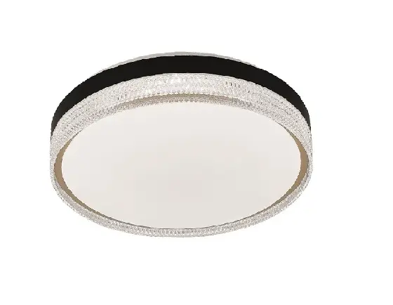 [DI-09-60WBK-3CCT] LAMPARA DE TECHO BORDE NEGRO 3CCT