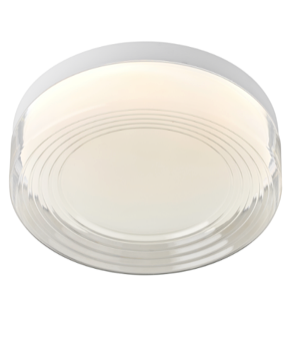 LAMPARA DE TECHO 28W 3CCT BLANCA Y TRANSPARENTE